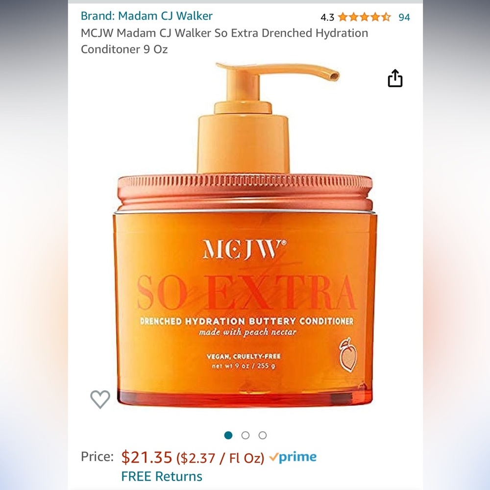 Madam CJ Walker So Extra Drenched Hydration Conditioner
